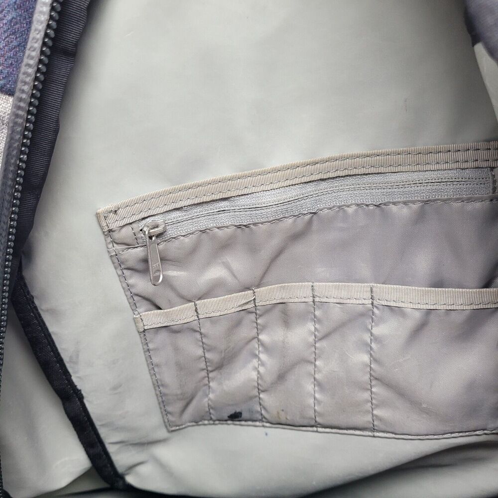 Timbuk2 CUSTOM Alcatraz Blue Gray Brwn Leather Laptop Backpack HANDMADE SAN FRAN - Picture 14 of 16